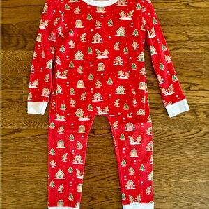 Kissy Kissy Red Holiday Print Kids Pajamas